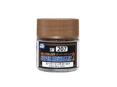 Mr.Hobby Mr.Color Super Metallic II SM-207 Super Rich Gold nitro dažai, 10 ml