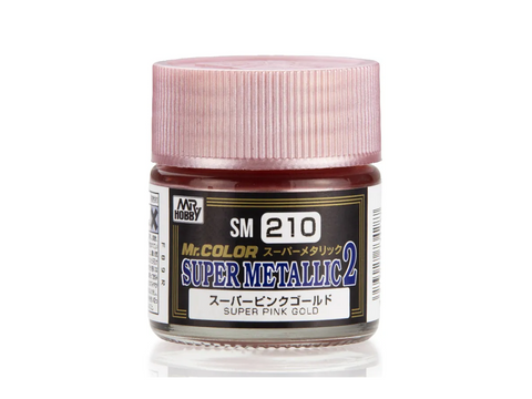 Mr.Hobby Mr. Color Super Metallic II SM-210 Super Pink Gold nitro dažai, 10 ml