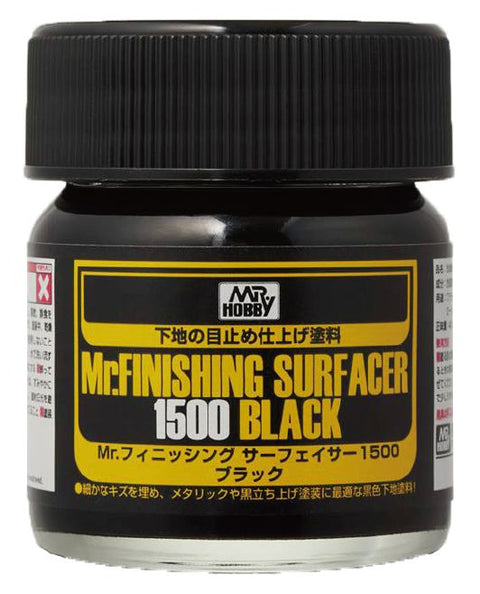 Mr.Hobby Mr. Finishing Surfacer 1500 juodas gruntas 40 ml, SF-288