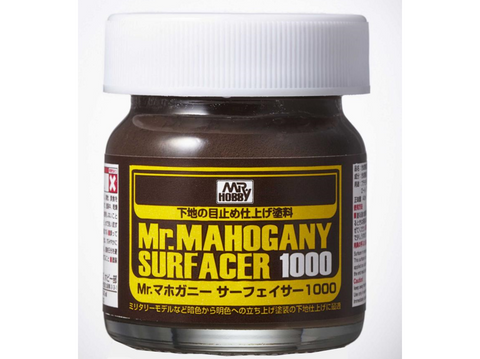 Mr.Hobby Mahogany Surfacer 1000 rudas gruntas, 40 ml (SF-290)