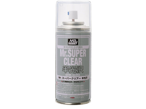 Mr.Hobby Mr. Super Clear pusiau blizgus purškiamas lakas 170 ml (B-516)