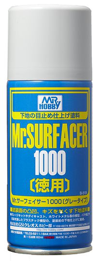 Mr.Hobby Mr. Surfacer 1000 aerozolinis gruntas 170 ml (B-519)