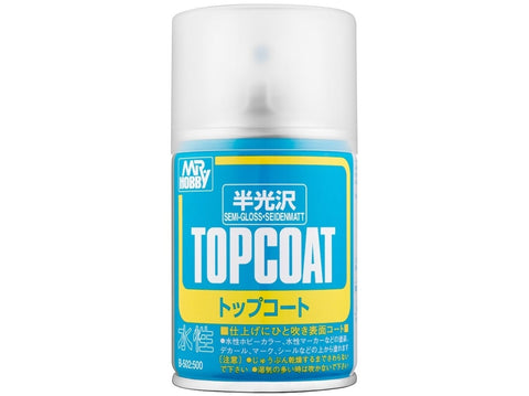 Mr.Hobby Top Coat pusiau blizgus purškiamas lakas 86 ml B-502