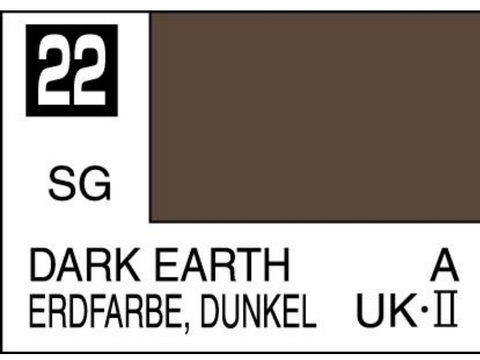 Mr.Hobby Mr.Color C-022 Dark Earth (UK) nitro dažai, 10 ml