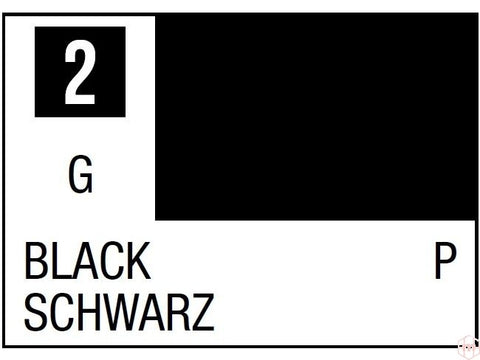 Mr.Hobby Mr.Color C-002 juodi nitro dažai, 10 ml