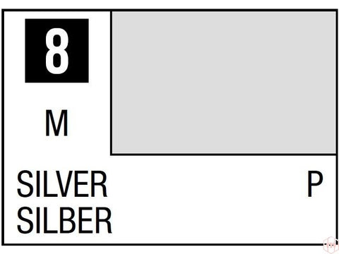 Mr.Hobby Mr.Color C-008 nitro dažai – Sidabras, 10 ml