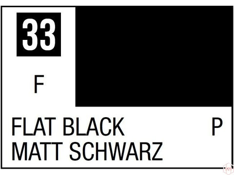 Mr.Hobby Mr.Color C-033 nitro dažai – matinė juoda, 10 ml