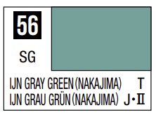 Mr.Hobby Mr.Color C-056 IJN Gray Green (Nakajima) nitro dažai 10 ml