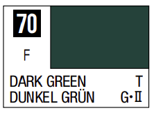 Mr.Hobby Mr.Color C-070 tamsiai žali nitro dažai modeliams, 10 ml
