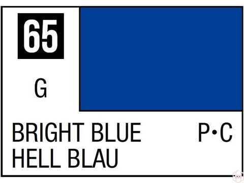 Mr.Hobby Mr.Color C-065 Bright Blue (ryškiai mėlyna) nitro dažai, 10 ml
