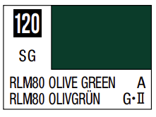 Mr.Hobby Mr.Color C-120 RLM80 Olive Green nitro dažai, 10 ml