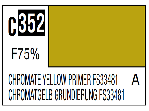 Mr.Hobby Mr.Color C-352 Chromate Yellow gruntas FS33481, 10 ml nitro dažai