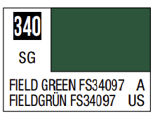 Mr.Hobby Mr.Color C-340 FS34097 Field Green modelių nitro dažai, 10 ml