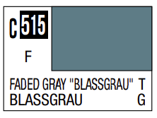 Mr.Hobby Mr.Color C-515 Faded Gray Blassgrau nitro dažai, 10 ml