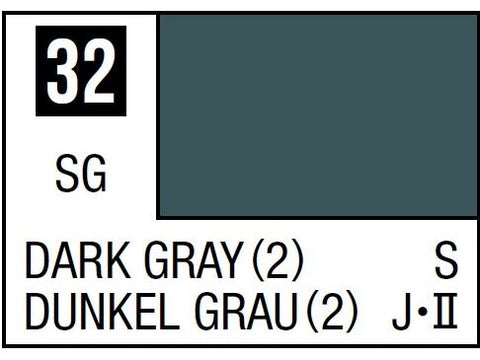 Mr.Hobby Mr.Color C-032 Dark Gray (2) nitro dažai modeliams, 10 ml