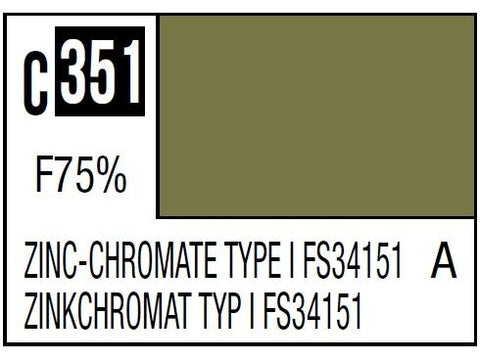 Mr.Hobby Mr.Color nitro dažai C-351 Zinc-Chromate Type I FS34151, 10 ml