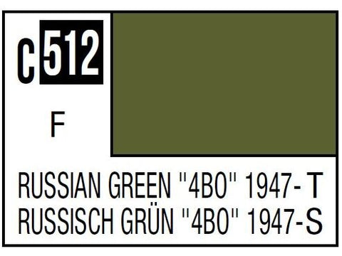 Mr.Hobby Mr.Color C-512 Russian Green 4BO (1947-) nitro dažai, 10 ml