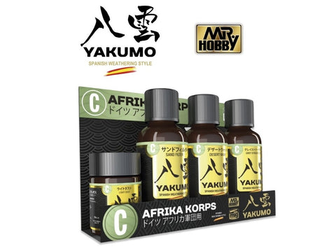 Mr.Hobby Yakumo Afrika Korps sendinimo rinkinys WY-03 (emaliai, pigmentas)