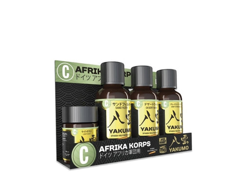 Mr.Hobby Yakumo Afrika Korps sendinimo rinkinys WY-03 (emaliai, pigmentas)
