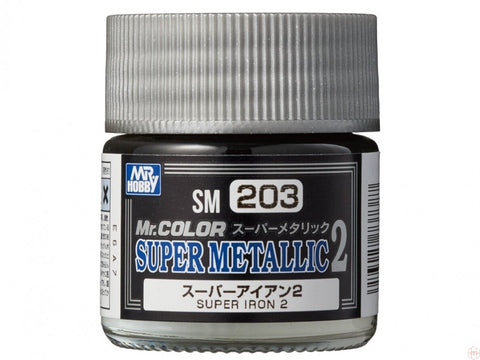 Mr.Hobby Mr. Color Super Metallic II SM-203 Super Iron nitro dažai, 10 ml