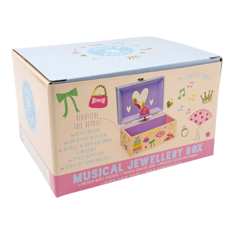 Muzikinė papuošalų dėžutė vaikams su veidrodėliu, Princesė