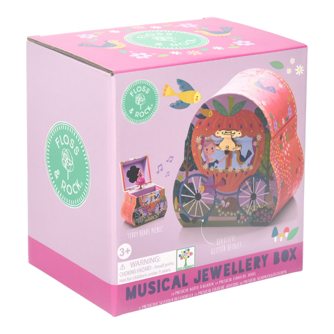 Muzikinė papuošalų dėžutė „Pasakų karieta“ (Pelenės motyvas) – Teddy Bears’ Picnic, FLOSS & ROCK