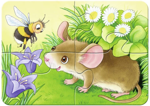 Ravensburger: My First Puzzle: Cute garden dwellers - RAVENSBURGER dėlionė - HOBI.LT 🇱🇹