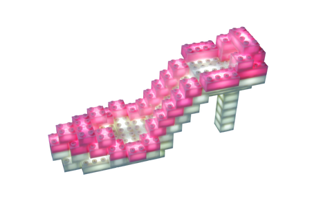 STAX System šviečiančios kaladėlės 160 vnt., suderinamos su LEGO, USB