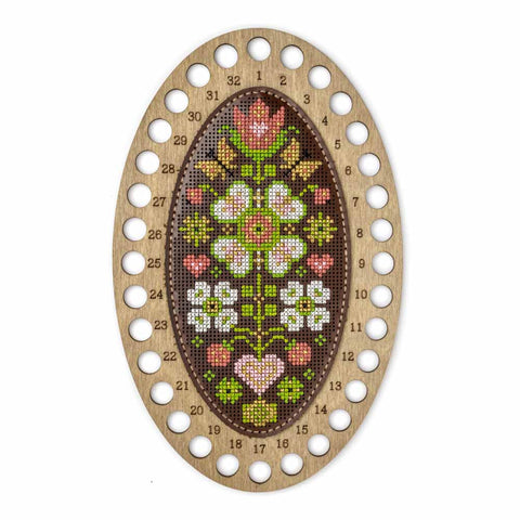 Siūlų organizatoriaus siuvinėjimo rinkinys „Gėlių įkvėpimas“ 12,5 x 20,5 cm
