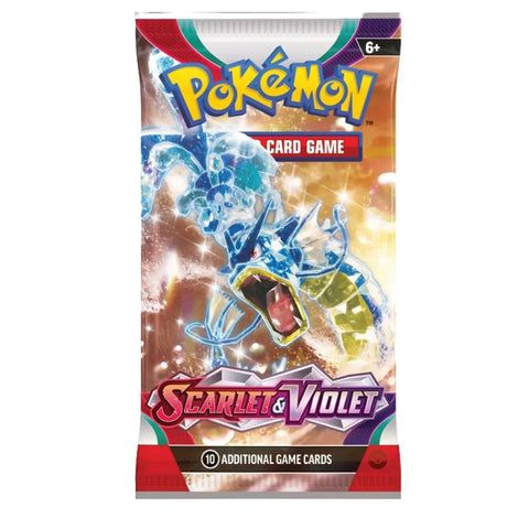 Pokémon TCG Scarlet & Violet bazinis papildymo pakelis – 10 kortų, anglų