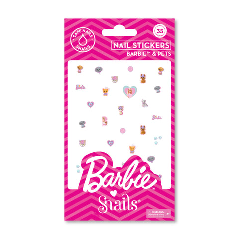 Barbie Snails nagų lipdukai „Barbie™ & Pets“ vaikams