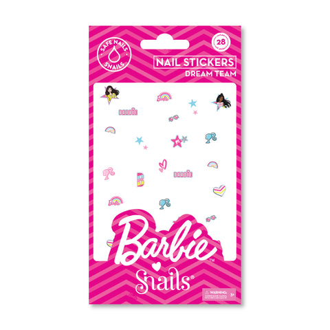 Barbie Snails „Dream Team“ nagų lipdukai vaikams, CE sertifikuoti