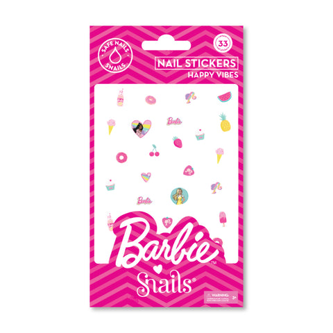 Barbie Snails „Happy Vibes“ nagų lipdukai vaikams