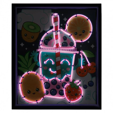 Šviečiantis Bubble Tea kūrybinis rinkinys vaikams 7+ – neoninė dekoracija