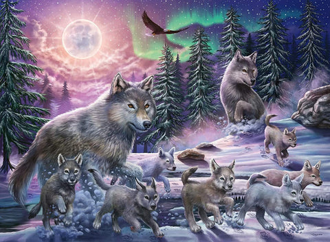 Ravensburger: Northern wolves 150 Piece Puzzle - RAVENSBURGER dėlionė - HOBI.LT 🇱🇹