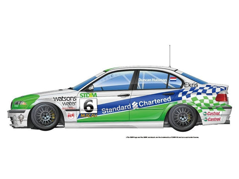 NuNu BMW 320i E46 Macau 2001 nugalėtojas, 1/24 plastikinis surinkimo rinkinys