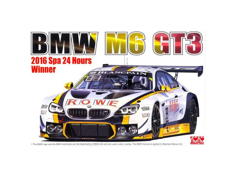 BMW M6 GT3 Rowe 24h Spa 2016 surenkamas plastikinis 1/24 rinkinys