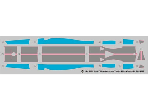 BMW M6 GT3 Rundstrecken Trophy 2020, surenkamas 1/24 modelis