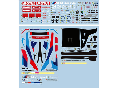 NuNu BMW M8 GTE Daytona 2020 1/24 plastikinis surinkimo rinkinys