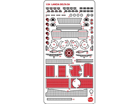 NuNu Lancia Delta S4 ’86 Monte Carlo 1/24 detalizavimo rinkinys E24030