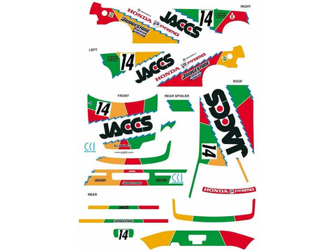 Honda Civic EF9 JACCS 1992 Group A 1/24 plastikinis surinkimo rinkinys