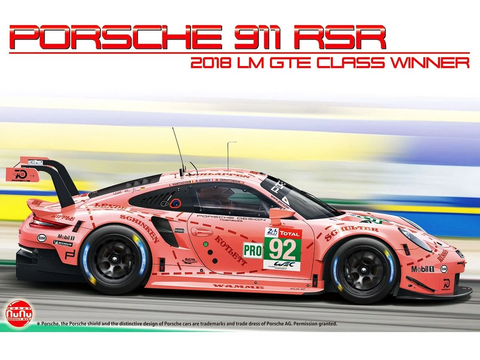 NuNu Porsche 911 RSR „Pink Pig“ 2018 Le Mans GTE nugalėtojas, 1/24 rinkinys