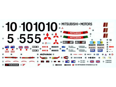 NuNu Mitsubishi Starion Gr.A 1985 Inter TEC Fuji 1/24 plastikinis rinkinys