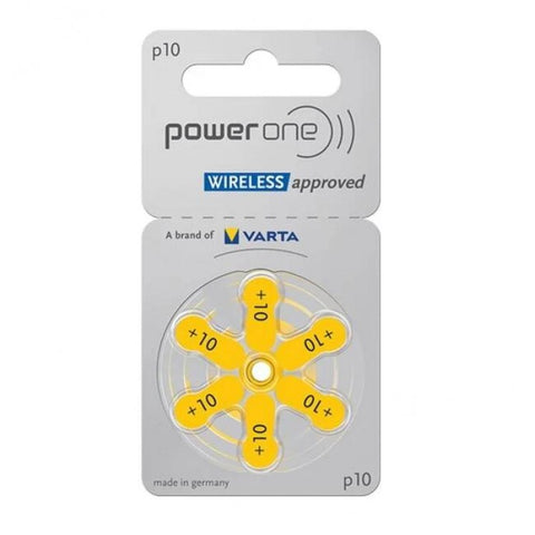 VARTA Power One 10 klausos aparatų baterijos, 60 vnt. (PR70)