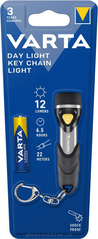 Varta Day Light LED žibintuvėlis raktams 12 lm, 1xAAA