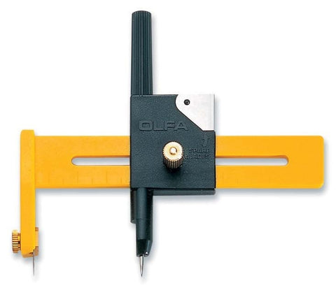 OLFA CMP-1 skriestuvas apskritimams 1–15 cm, 5 ats. geležtės