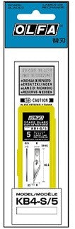 OLFA KB4-S atsarginės geležtės AK-4 skalpeliui, 5 vnt.