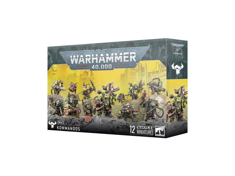 Warhammer 40,000 Orks Kommandos rinkinys (12 miniatiūrų)