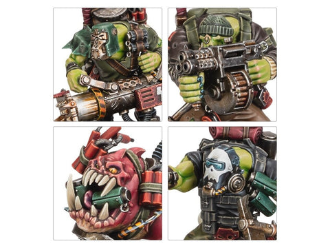 Warhammer 40,000 Orks Kommandos rinkinys (12 miniatiūrų)