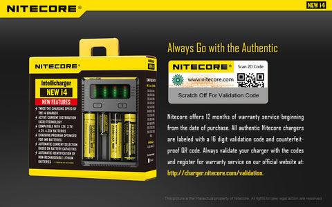 Nitecore Intellicharger New i4 išmanus 4 lizdų baterijų kroviklis
